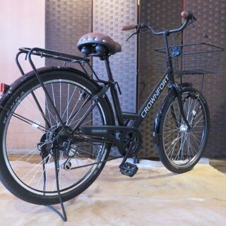 □TAKEDA CROWNFORT 武田自転車 クラウンフォート 6速 ブラック 27.5