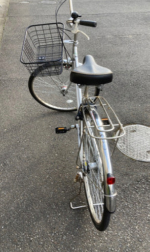 27インチ　自動点灯ライト　通勤通学　カゴ付き