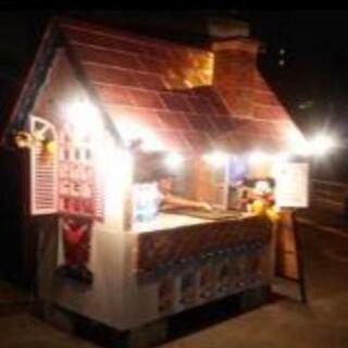 キッチンカー　屋台　子供のままごとハウスの画像