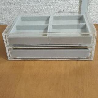 無印良品 アクリル製の引き出し 2段の画像