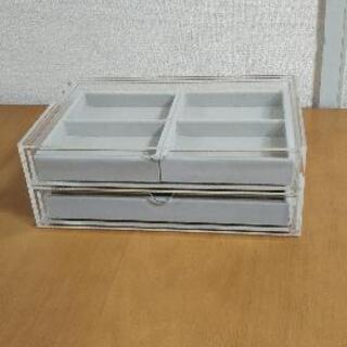 無印良品 アクリル製の引き出し 2段の画像