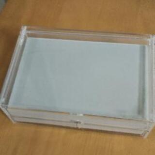 無印良品 アクリル製の引き出し 2段の画像