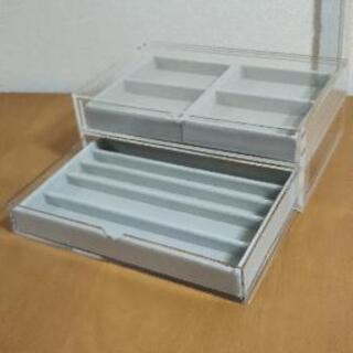 無印良品 アクリル製の引き出し 2段の画像