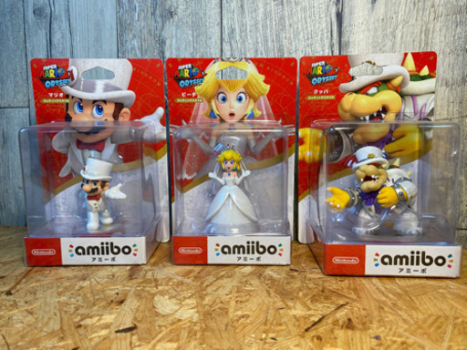 【新品未使用】amiibo アミーボ ウェディング ３点セット(スーパーマリオシリーズ）
