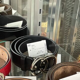 GUCCI　グッチ　レザーベルト　程度A　メンズ