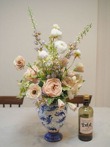 造花の花瓶 〜バラ、芍薬など〜