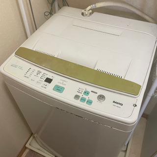 洗濯機　7キロ　値下げしました！