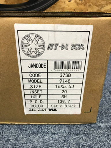 特価品■新品未使用■ジムニー専用 AT-W XX 16×5.5j +20 5H 139.7 4本セット サテンブラック JA11 JA