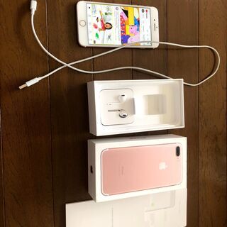 iPhone 7 Plus Rose Gold 128 GB シムフリー　SIMフリーの画像