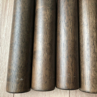 【無料】無印良品　ベッド　木製脚　26cm ブラウンの画像
