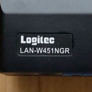 【中古】Logitec ロジテック「LAN-W451NGR」無線LAN親機の画像