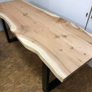 激安 高級 秋田杉 W197サイズ 無垢 一枚板ダイニングテーブル 近場配送無料☆ 激安 高級 秋田杉 W197サイズ 無垢 一枚板ダイニングテーブル 近