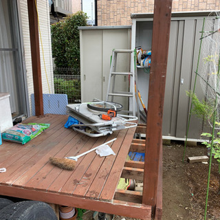 ウッドデッキに使っていた床板