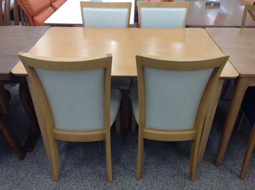 ニトリ 木製 ナチュラル ダイニング5点セット【9651138】