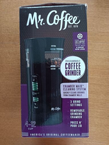 【さらに値下げしました！】Mr. Coffee 電動コーヒー豆グラインダー(コーヒー豆挽き)