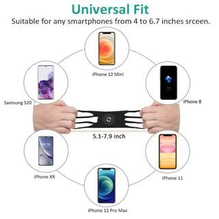 【新品・未使用】 自転車 スマホホルダー 360°回転可能 シリコン バイクの画像