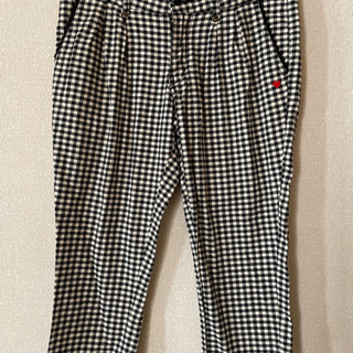 リンジィ　ギンガムチェッククロップドパンツ　Lサイズ　160cm