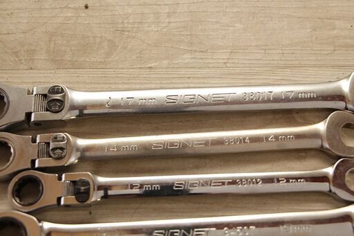 SIGNET ロッキングスイベルギアレンチ17mm14mm12mm　メガネギアレンチ19mm18mm15mm13mm11mm10mm　セット (HD940Y)