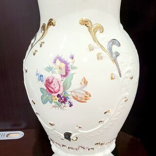 【愛品館市原店】gin Luxロココ調　飾花瓶 イタリア製の画像