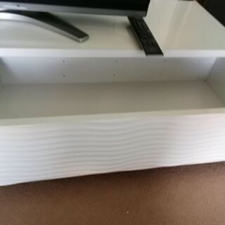値下げ美品　ホワイトテレビ台の画像