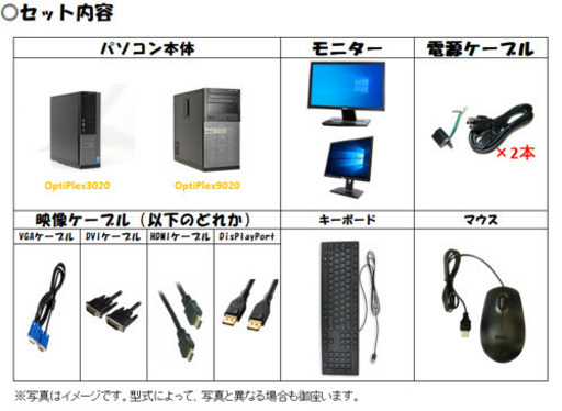 オフィス付き❗️デスクトップPCセットNo.054