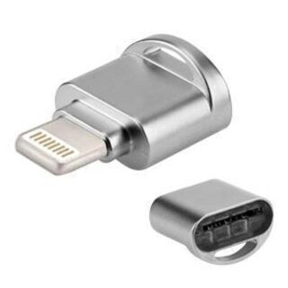 iPhoneカードリーダー microSD ブラックかシルバーになりますの画像