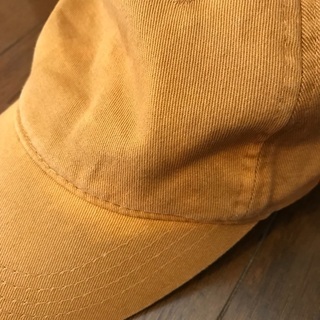 差し上げます。キャップ帽　黄土色　レディース　サイズ調整可の画像