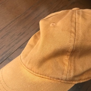 差し上げます。キャップ帽　黄土色　レディース　サイズ調整可の画像