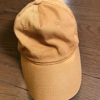 差し上げます。キャップ帽　黄土色　レディース　サイズ調整可