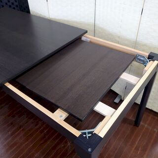 イケア EKDALEN エーケーダレン 伸長式 4人掛け ダークブラウン IKEA