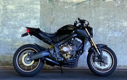 CB650R/CBR650R 19- FullExhaust CROSS SHORT BLACK マフラー