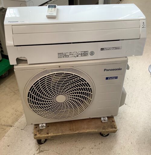 Panasonic/パナソニック ルームエアコン 2.2kW 6～9畳用 2018年製 CS-228CF-W 冷房/暖房 室外機・リモコン付 100V【ユーズドユーズ名古屋天白店】 J832