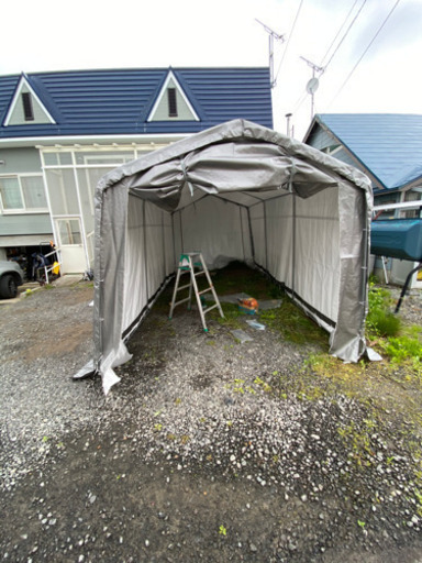 パイプ車庫　ガレージ　簡易車庫　簡易ガレージ　パイプハウス