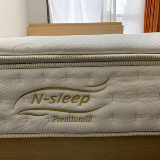 ダブルベット(ニトリ)N-sleep premium・ベッドフレームセットの画像