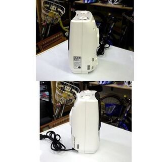 日立 電気温風機 HLT-67 2019年製 トレポカ HITACHI TOREPOKA コンパクト ホワイト/白色 ルームサーモ付き 転倒OFFスイッチ 家電 札幌 厚別店の画像