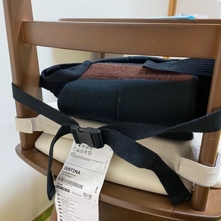 食事の時に椅子にとママの繋ぎの画像