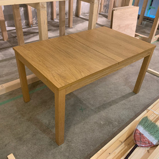 【期間限定】IKEA  ビュースタ 伸長式テーブル, オーク材突...