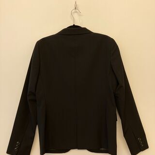 【美品】ジャケット（ブラック／9号／スーツセレクト／シングル／リクルートOK）の画像