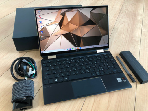 【美品】ノートパソコン、HP Spectre x360、13.3インチ、タブレット、ポセイドンブルー