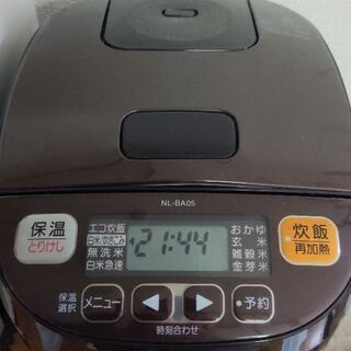 現地手渡しのみ　象印マイコン炊飯器　NL-BA05　3合炊きの画像