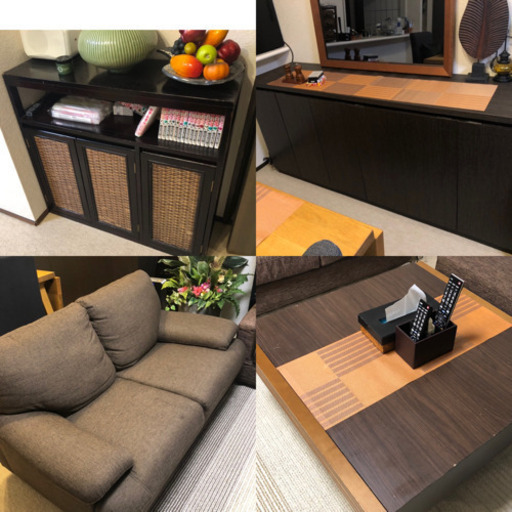 引っ越しにつきダブルベット、イス、棚など一式40000円で。