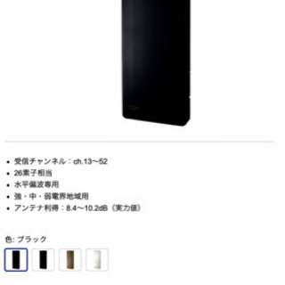 テレビアンテナ　マスプロ　UHFアンテナ