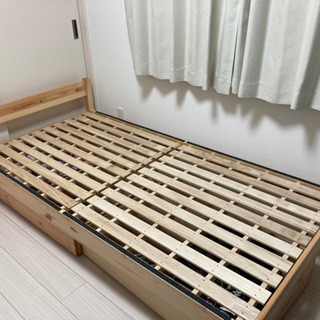 無印ベッド　ベッド下収納2個セット