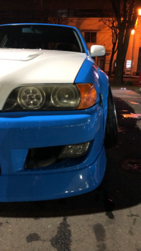 jzx100チェイサー　社外ヘッドライト