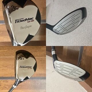 (交渉中)レフティ(左利き用)　中古ゴルフドライバー・3W・5Wセット(ヘッドカバー付き)の画像