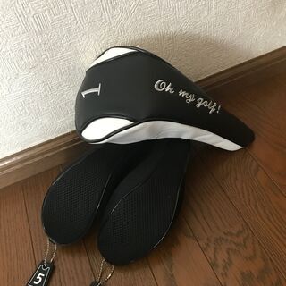 (交渉中)レフティ(左利き用)　中古ゴルフドライバー・3W・5Wセット(ヘッドカバー付き)の画像