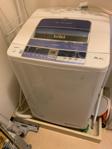 【売れました！ありがとうございました】日立8kg大型洗濯機❗中古品 2014年式BW-8TV形Air jet Dry乾燥機能付き