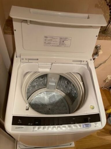 【2019年製】美品 洗濯機 日立  ビートウォッシュBW-V80C 全自動洗濯機  8kg