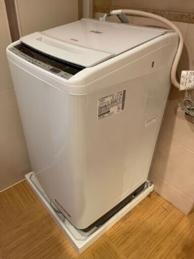 【2019年製】美品 洗濯機 日立  ビートウォッシュBW-V80C 全自動洗濯機  8kg