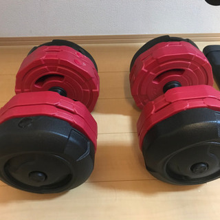20kg×2 ダンベルセット（重量変更可能10kgー20kg）の画像